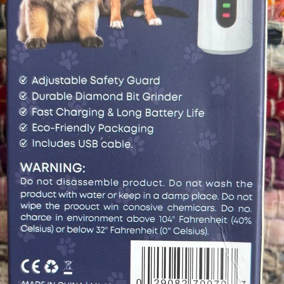 Silent Groom Pro Dog Nail Grinder - White and Black - Picture 3 of 3